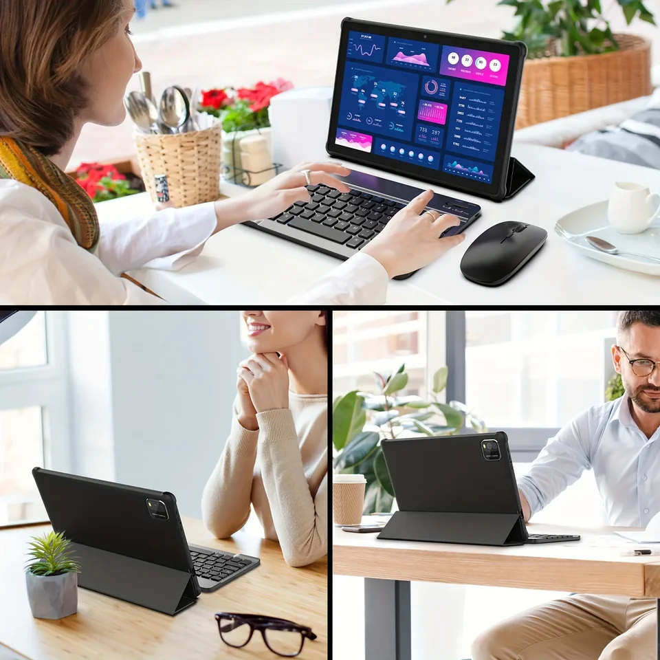 BAKEN 10インチ Android 15 タブレット、12GB（3+9拡張可能）RAM +