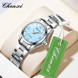 CHENXI 021M Famale Women Watches Luxury Fashion Ladies Quartz Watch Waterproof Stainless Stain Wristwatch Girlfriend Gift