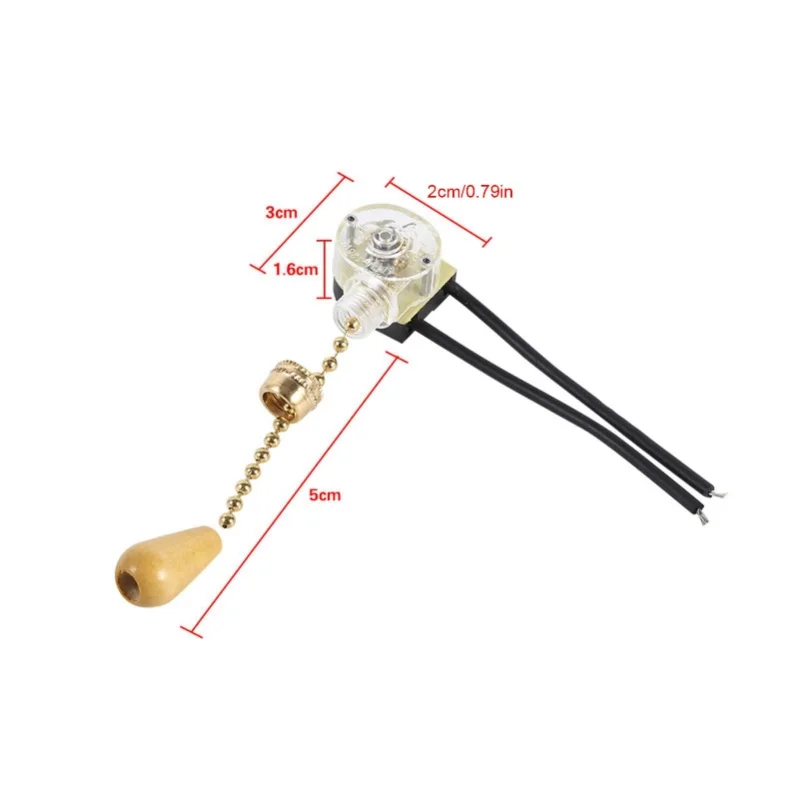 F9 4pcs Pull Cord Switch Zipper Pull Cord Bedside Wall Lamp Universal Nylon Single Control Switch Fan Lighting Accessories