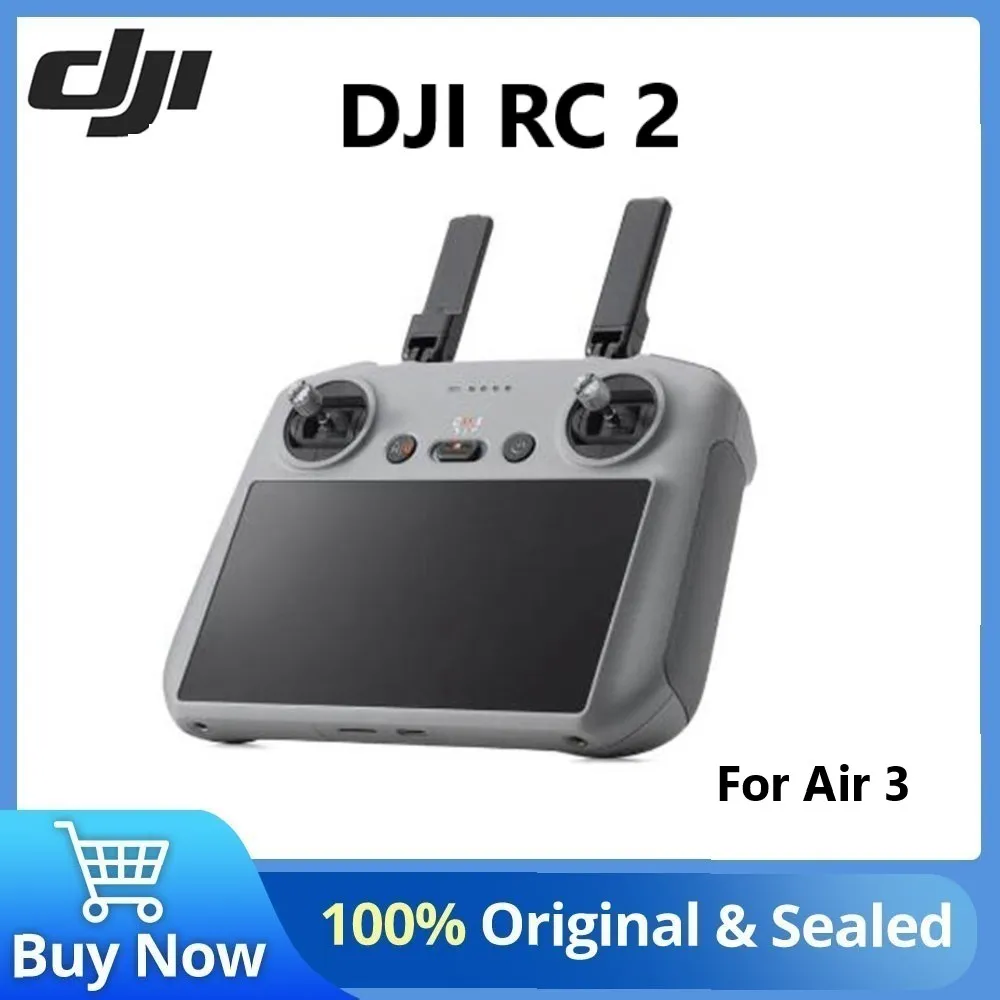 DJI RC 2 Controller for Air 3 Lightweight Body with a 5.5-inch FHD Screen New Processor O4 Video Transmission and 2T4R Antennas