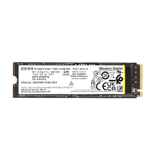 

Твердотельный накопитель Dell 7WF74 TLC — 512 ГБ — M2 2280 — PCIe Gen4 x4 — NVME 14 — разъем M Key — используемый — как новый