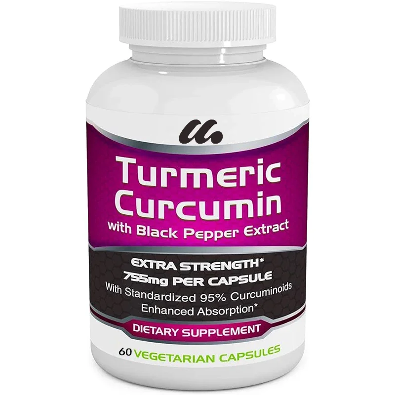 

Turmeric Curcumin Complex with Black Pepper Extract - Contains Piperin and 95% Standardized Curcumin