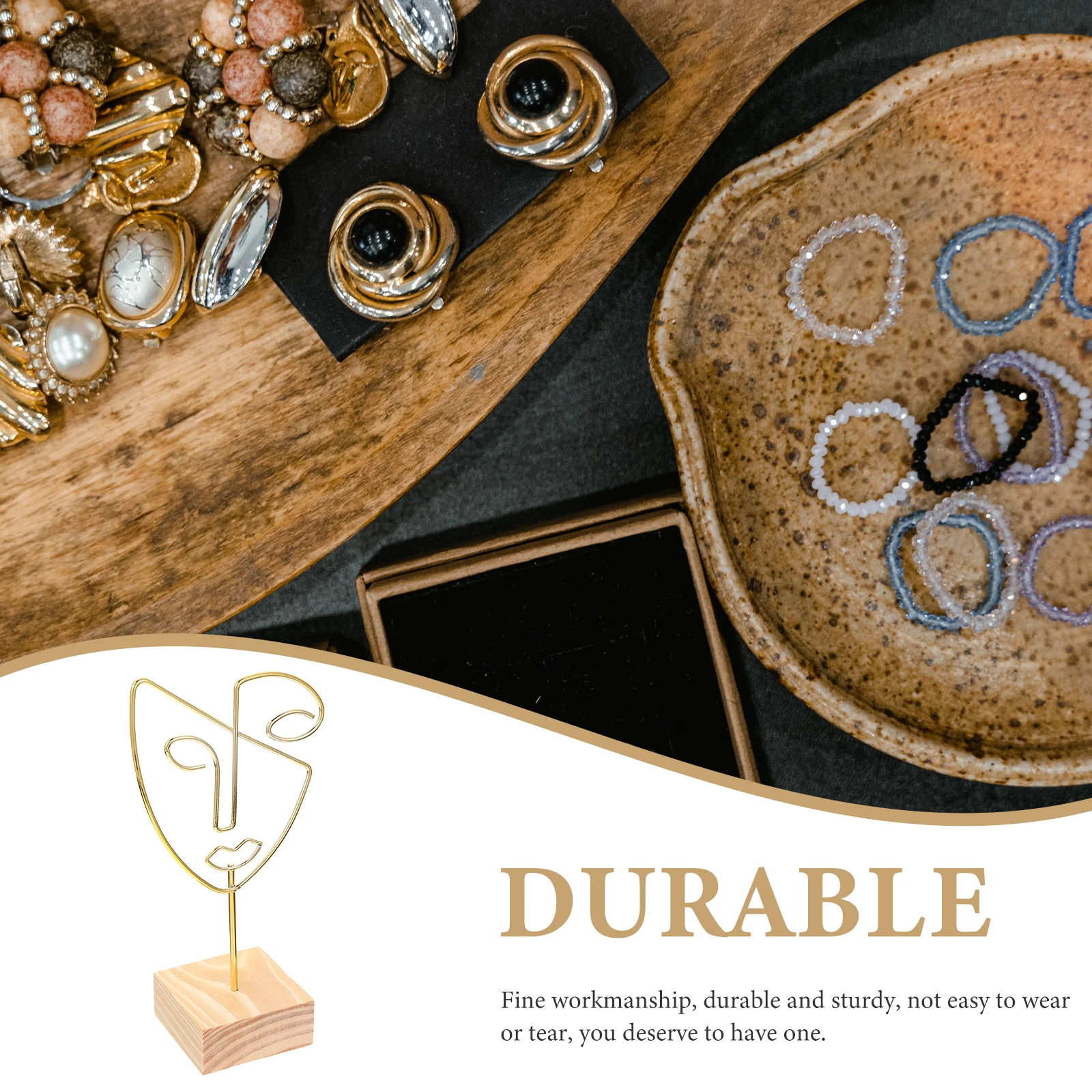 Jewelry Display Earring Storage Rack Earring Holder ganizer Wood Iron Craft Wall Hanging St Storage Box European Style