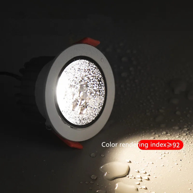 LED COB bagno faretto impermeabile antiriflesso profondo cucina bagno doccia plafoniera da incasso antiappannamento downlight a LED