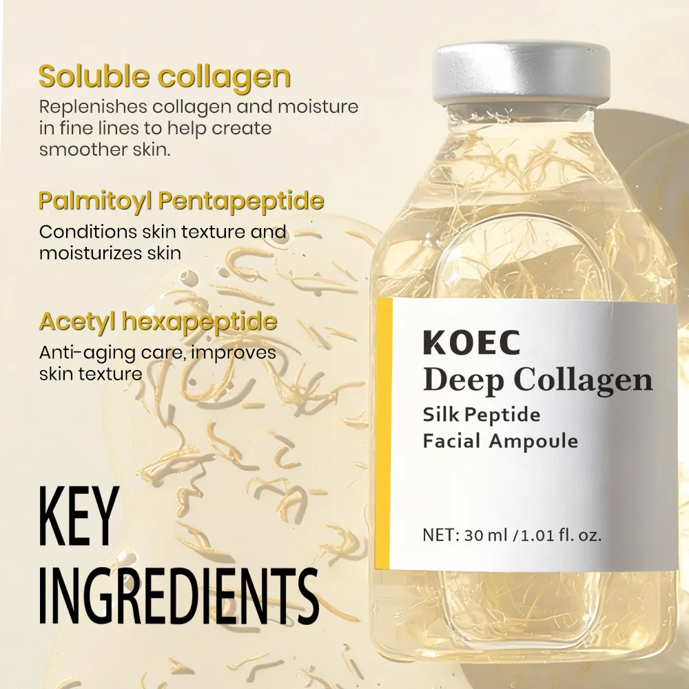 Peptide Intensive Lifting Ampoule,Deep Collagen Face Firming Moisturizing Serum,Glass Skin Tightening Hydration,Korean Skincare