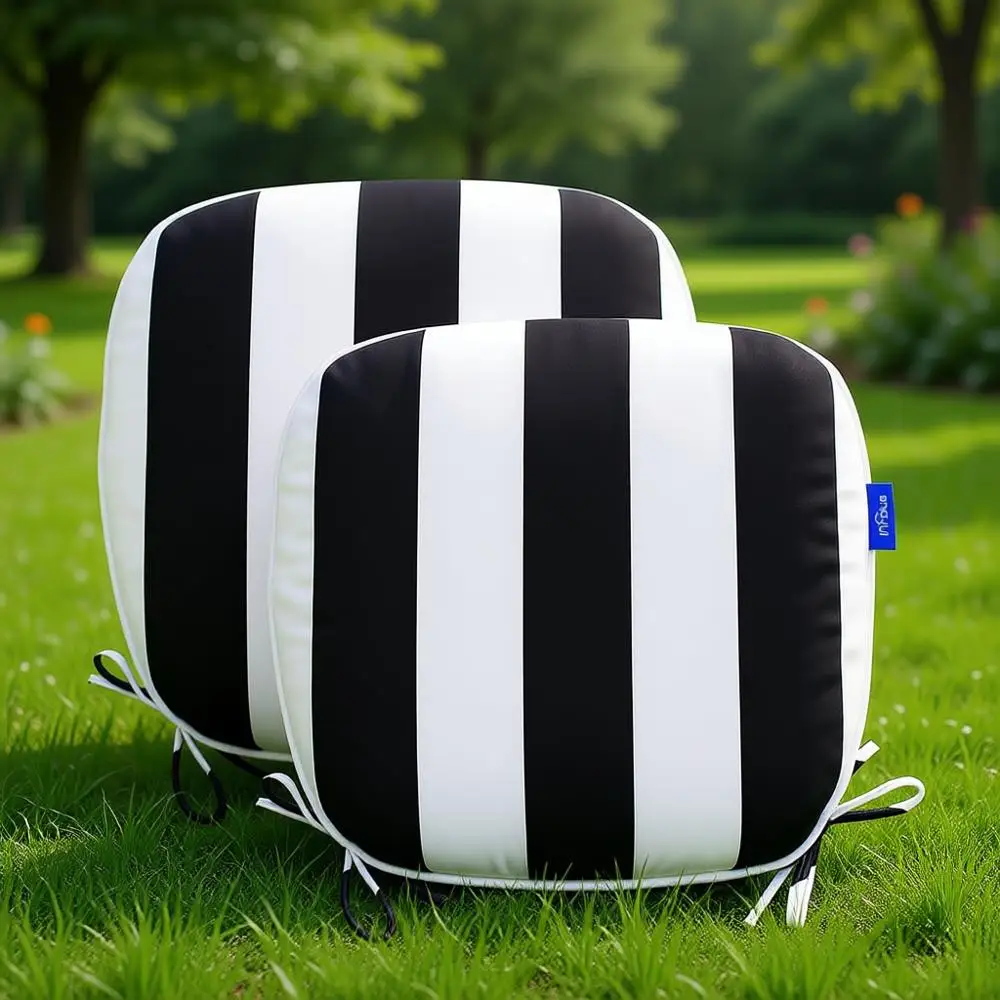 

Набор из 2 уличных подушек для стульев 17x16 дюймов, водостойкие всепогодные U-образные подушки для сидений для садовой мебели, для использования в помещении и на улице