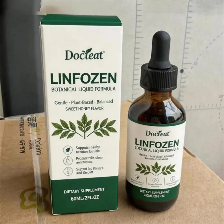 Natural Herbal Lymphatic Drainage Drops Serum Body Care Liquid Natural Gentle Plant-Based Help Relieve Heavy Feeling