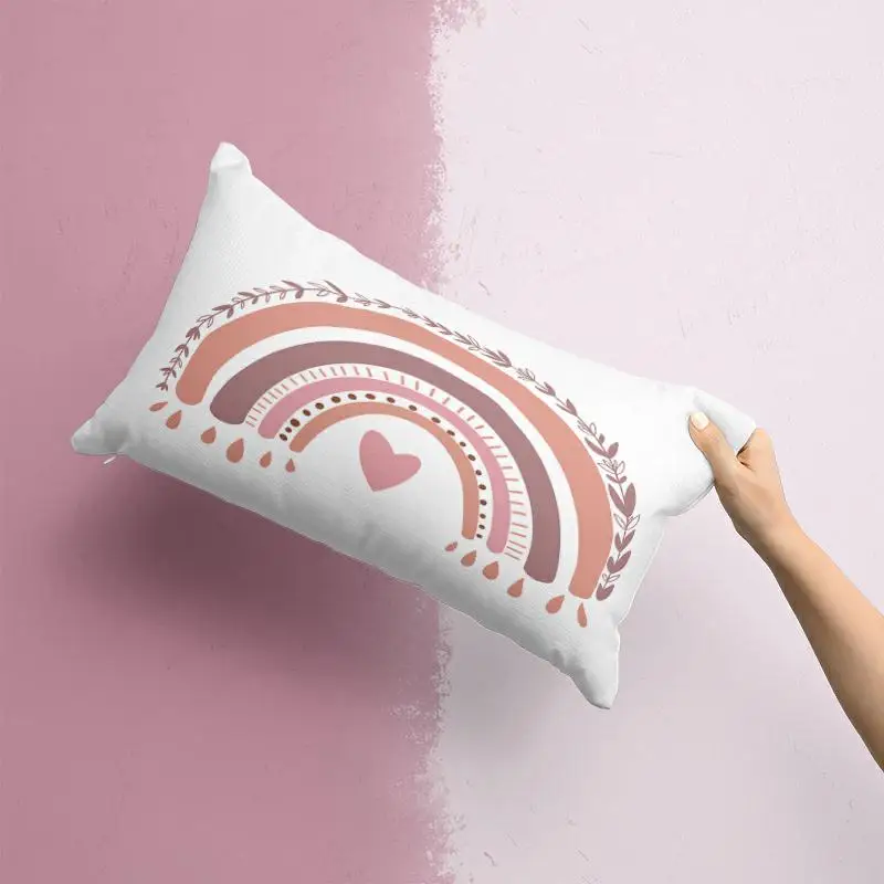 

Cute cloud rainbow long pillowcase sofa bedroom pillowcase removable and washable multi-size pillowcase