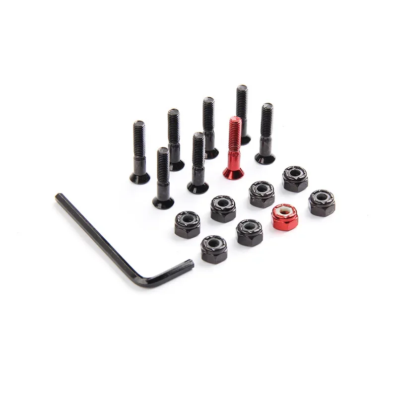 Schrauben für Skateboard-LKWs, M5 x 25/29/32/38/44/50 mm, Befestigungsschrauben, rostfrei, langlebig, Stegsägel, Muttern, Reparatur von Skateboard-LKW-Rädern – Detail 9