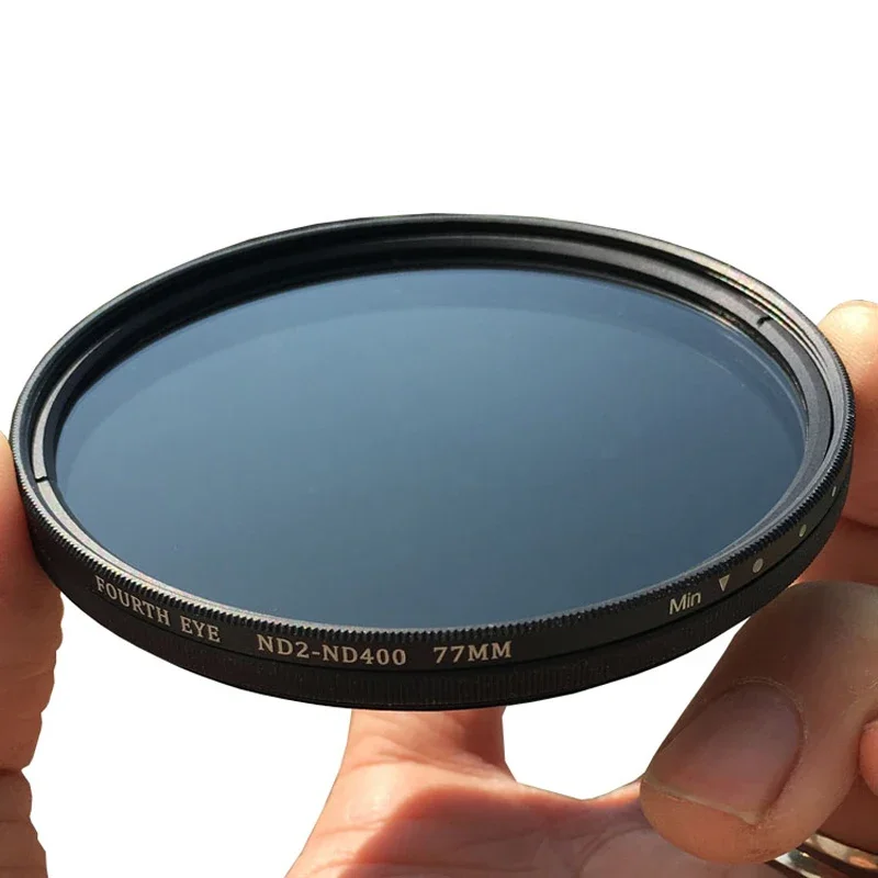 Variable ND Filter ND2-ND400 (1-9 Stops) Adjustable Neutral Density Filter for Camera Lens 37-77mm 82mm 86mm