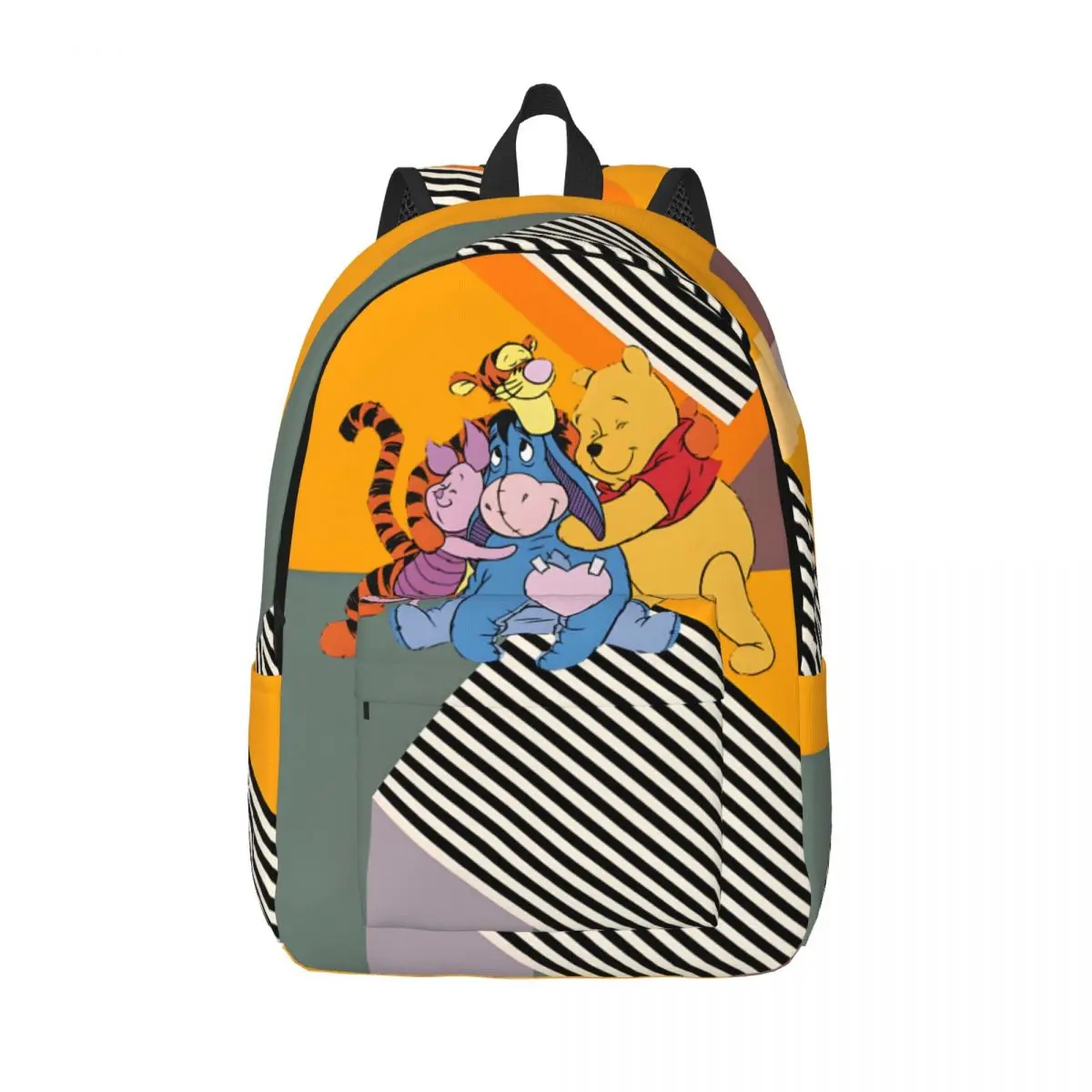 The Pooh Winnie Bookbag Disney Pooh Bear Winnie Unisex Harajuku Design Hiking For Gifts Sturdy Shoulder Children's Bags