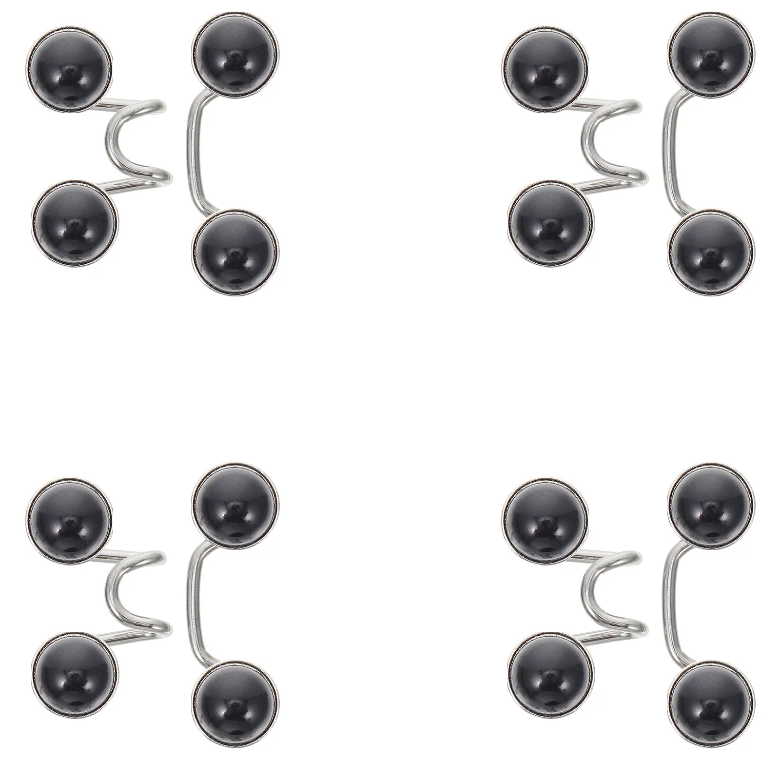 

4 set Nail-Free Jeans Waist Buckle Adjustable Metal Button For Pants Skirt Collar Instant Waist Adjustment Tool