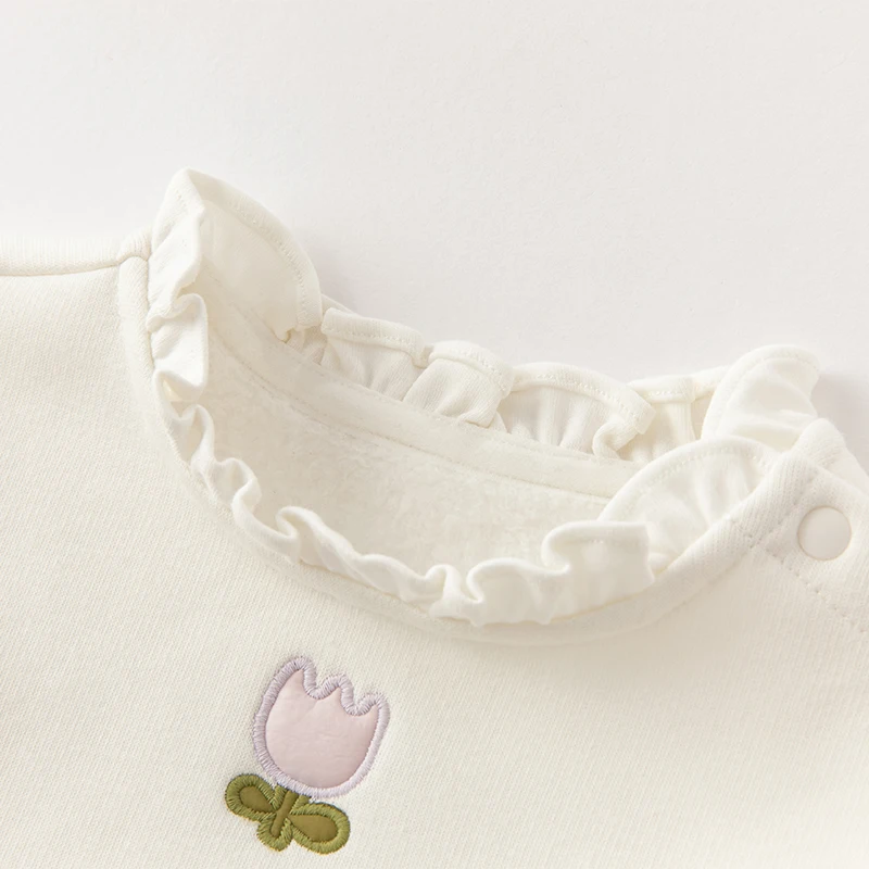 ديف بيلا طفلة طويلة الأكمام المخملية البلوز الاطفال الخريف الشتاء الدافئة محبوك القمم الأطفال في الهواء الطلق تي شيرت DB4238144