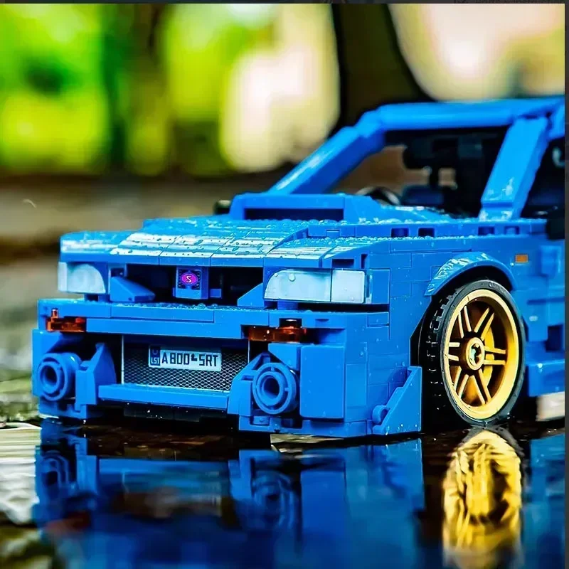 Nowa techniczna wersja 22B STi wyścigowy samochód sportowy pojazd Speed Champion Racer klocki konstrukcyjne zabawki dla dzieci prezenty urodzinowe