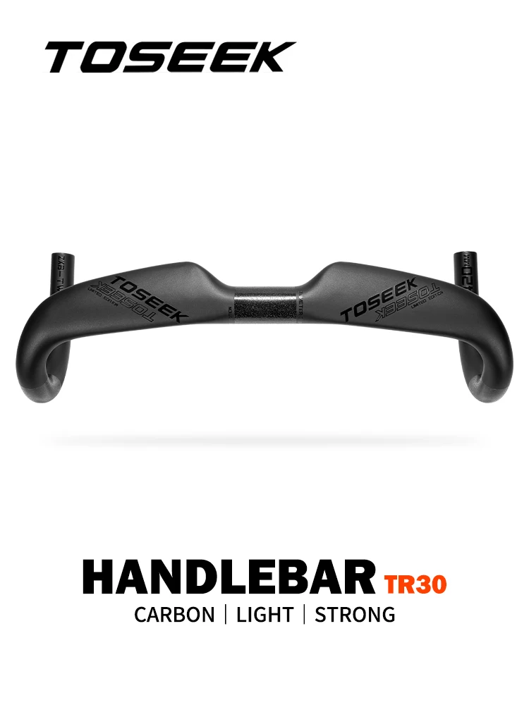 AliExpress TOSEEK TR30 Bike Carbon Road Handlebar 380/400/420/440mm UD Matt Internal Routing Road Bicycle Handle Bar Bicycle Parts