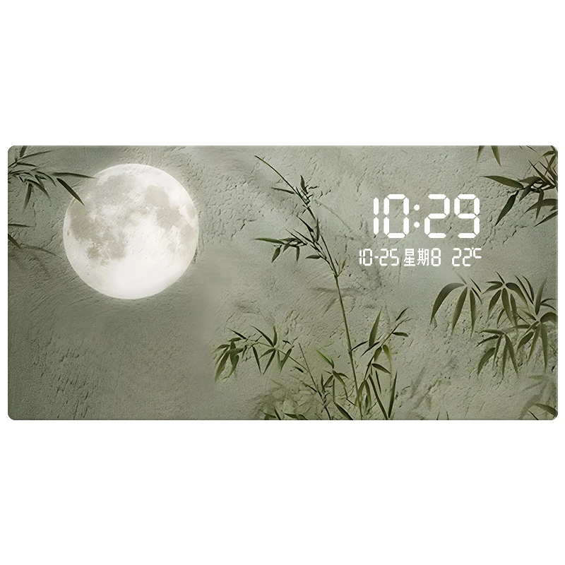 Ping An Watch wall clock, living room decorative paintings, creative and high-end electronic time clock wall decoration