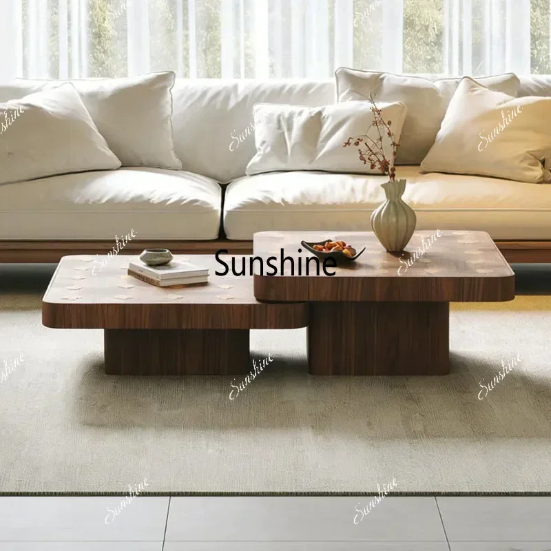 Aesthetic Side Table European Luxury Modern Storage Coffee Table Nordic Trendy Table Basse De Salon Living Room FurnitureT*