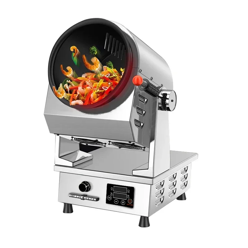 

Automatic Cooking Machine Intelligent Cooking Robot Restaurant Fried Rice Machine Rotating Robot Cooker Wok Chef For Hotel