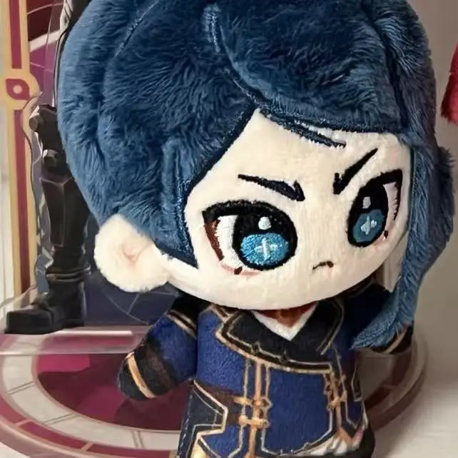 Neue Arcane Vi Caitlyn Baumwoll-Plüschpuppe 10cm Anime-Figur Stofftier Double City War Anhänger Deko-Plüschtier Geschenk für Kinder – Detail 2