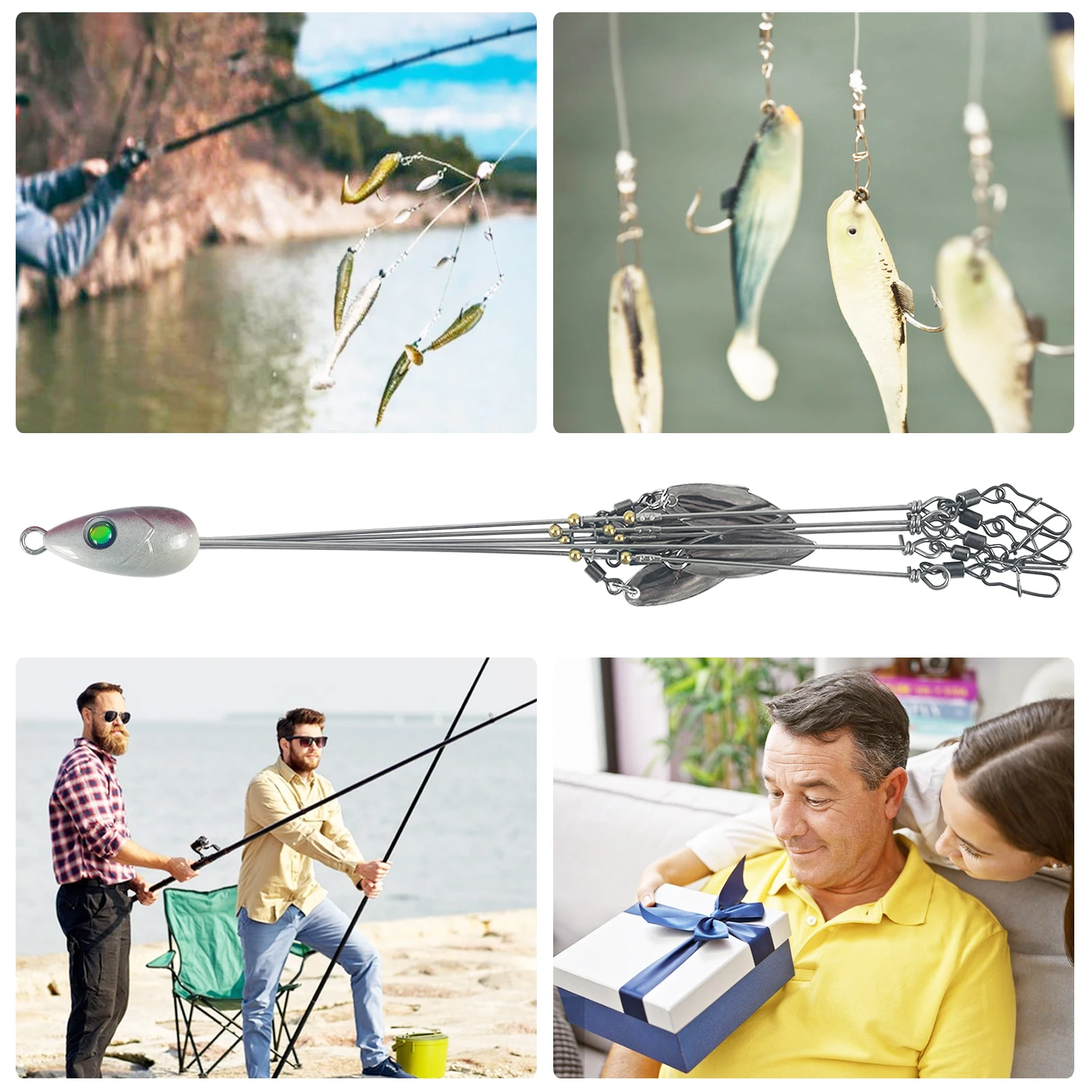 FREE FISHER Fishing Tackle Box,fishing Alabama Rig Baits,Jig Head Hook with  Umbrella Rigs,Soft Worm Lures Crank Hooks Swivels - AliExpress 18