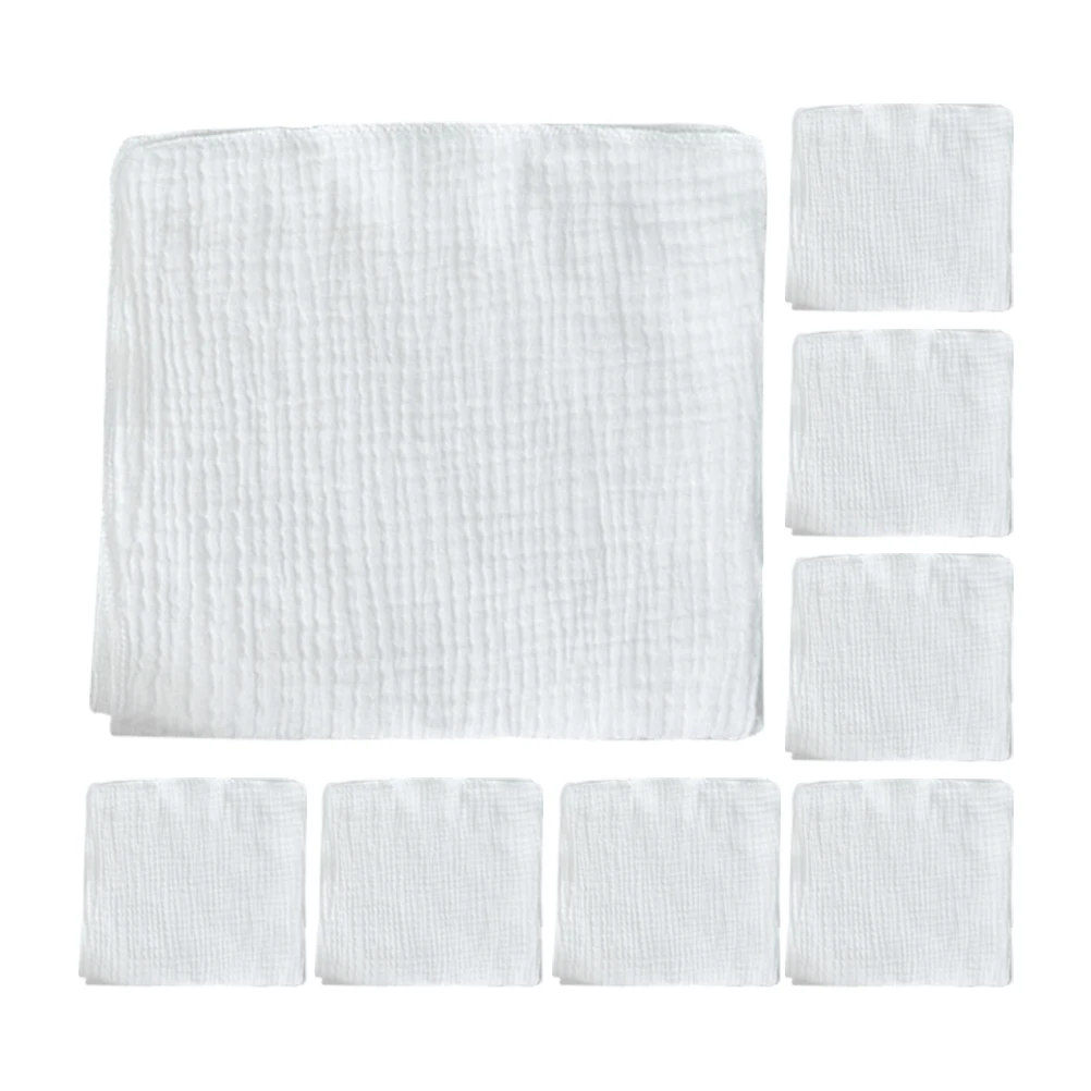 

8 Pcs Cotton Gauze Diapers Washcloths for Kids Baby Newborn Soft Infant Burping