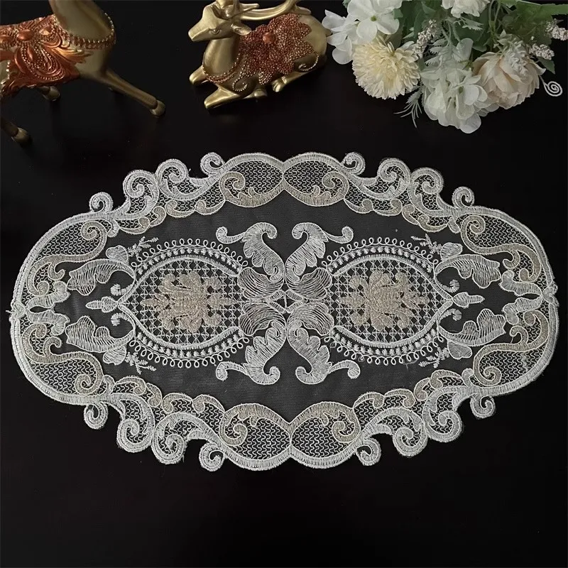 

NEW Patchwork flower embroidery table place mat cloth Wedding Christmas party placemat kitchen Table decoration and accessory