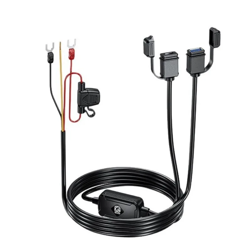 

Motorcycle USB + Type-c fast charging version mobile phone charger, waterproof dual interface charger