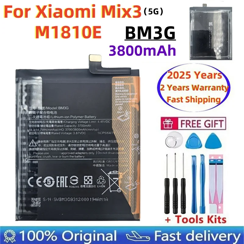 

BM3G 3700mAh Replacement Battery For Xiaomi Mix3 Mix 3 5G Portable Mobile Phone Batteries Warranty + Track Code