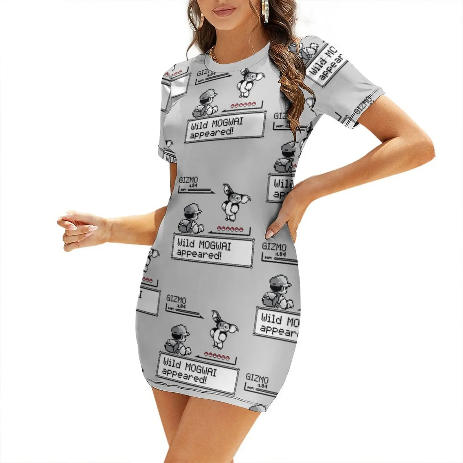 

Wild Mogwai Appeared Short-Sleeved Dress Dress women sensual sexy dress for women