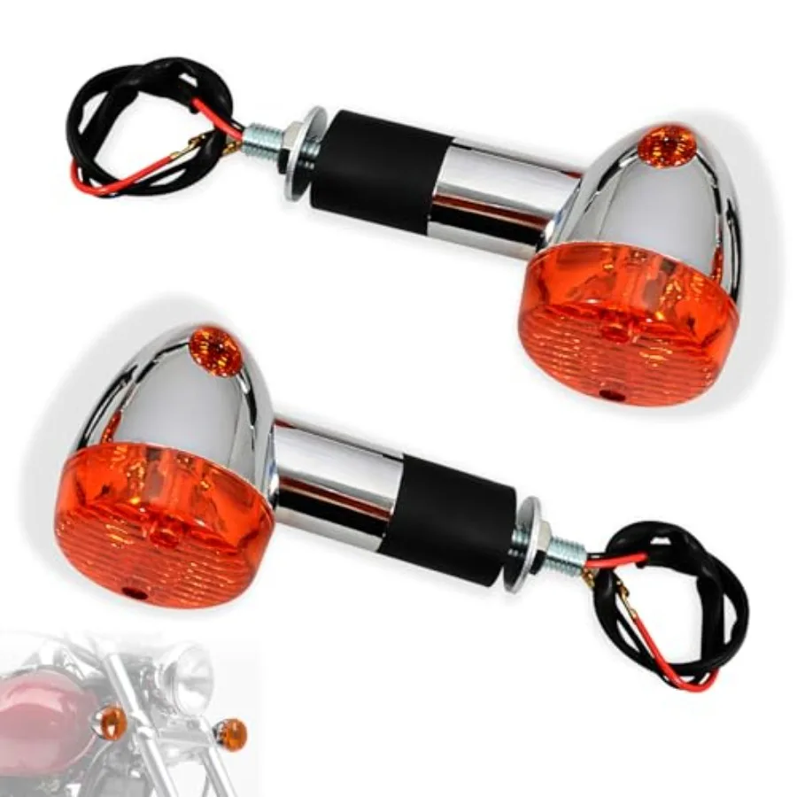 

【Spot goods】Turn Signal Lamp SetMotorcycle Front/Rear signal light for Kawasaki Vulcan VN 750 800 900 1500 1600 1700 2000 Amber