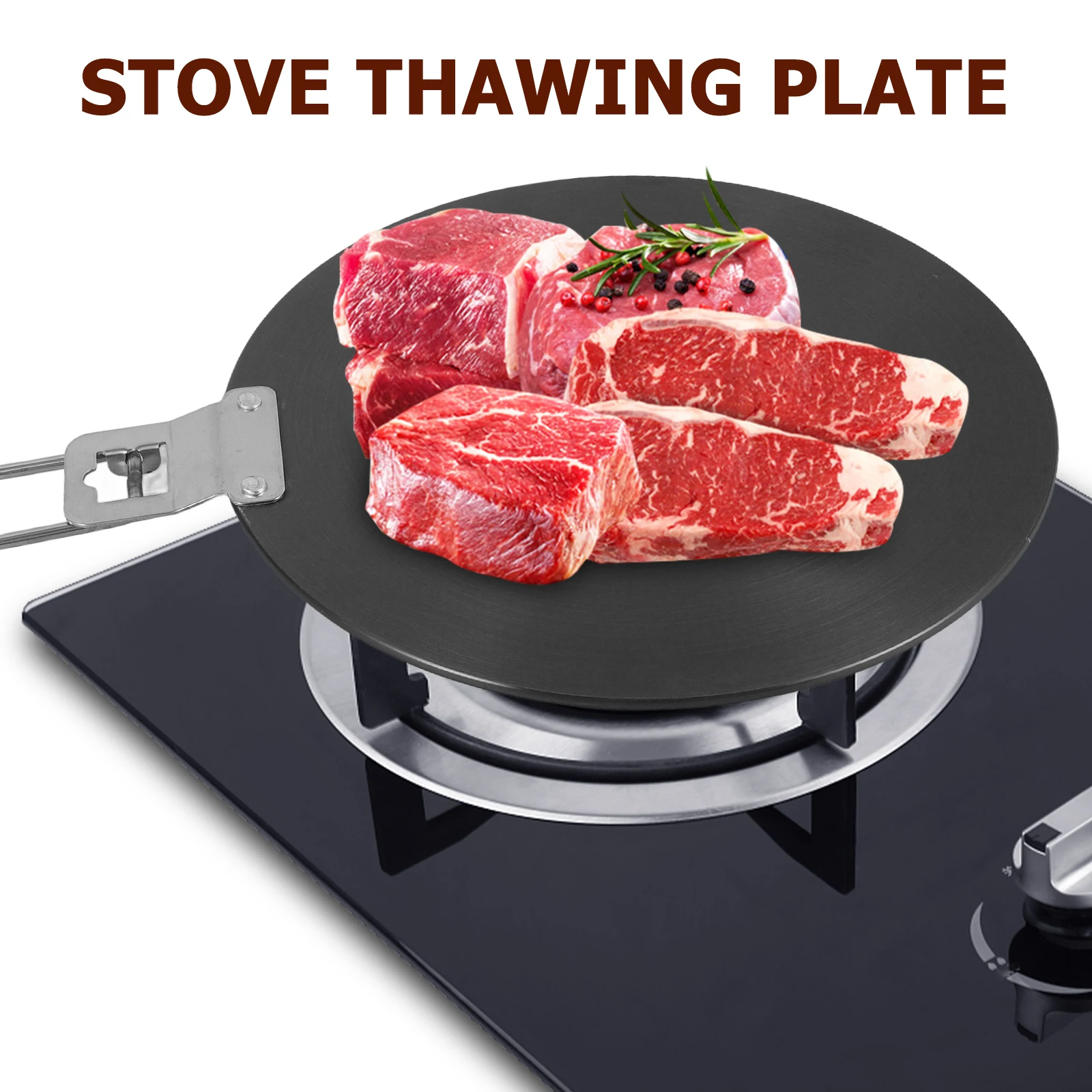 

Aluminum Heat Diffuser For Gas Kitchen Cookware Protector Thermal Transfer Plate Energy Saving Fast Thawing Tray Steaks