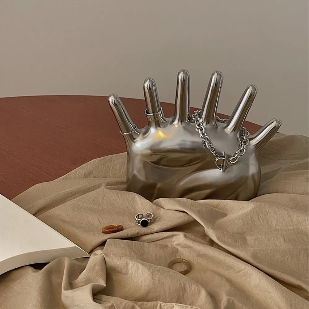 

Держатель для колец в форме ладони на 6 пальцев, винтажный органайзер для часов из смолы, ремесла, простая подставка для ювелирных изделий в форме ладони