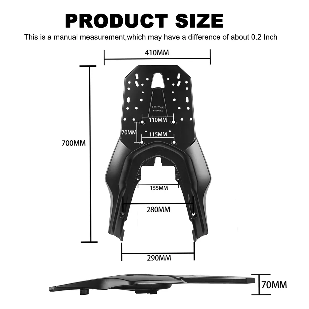 Motorcycle Luggage Bracket Rear For Honda PCX150 PCX 150 PCX160 PCX 160 2021 2022 2023 Seat Support Storage Rack Cargo Holder - Image 6