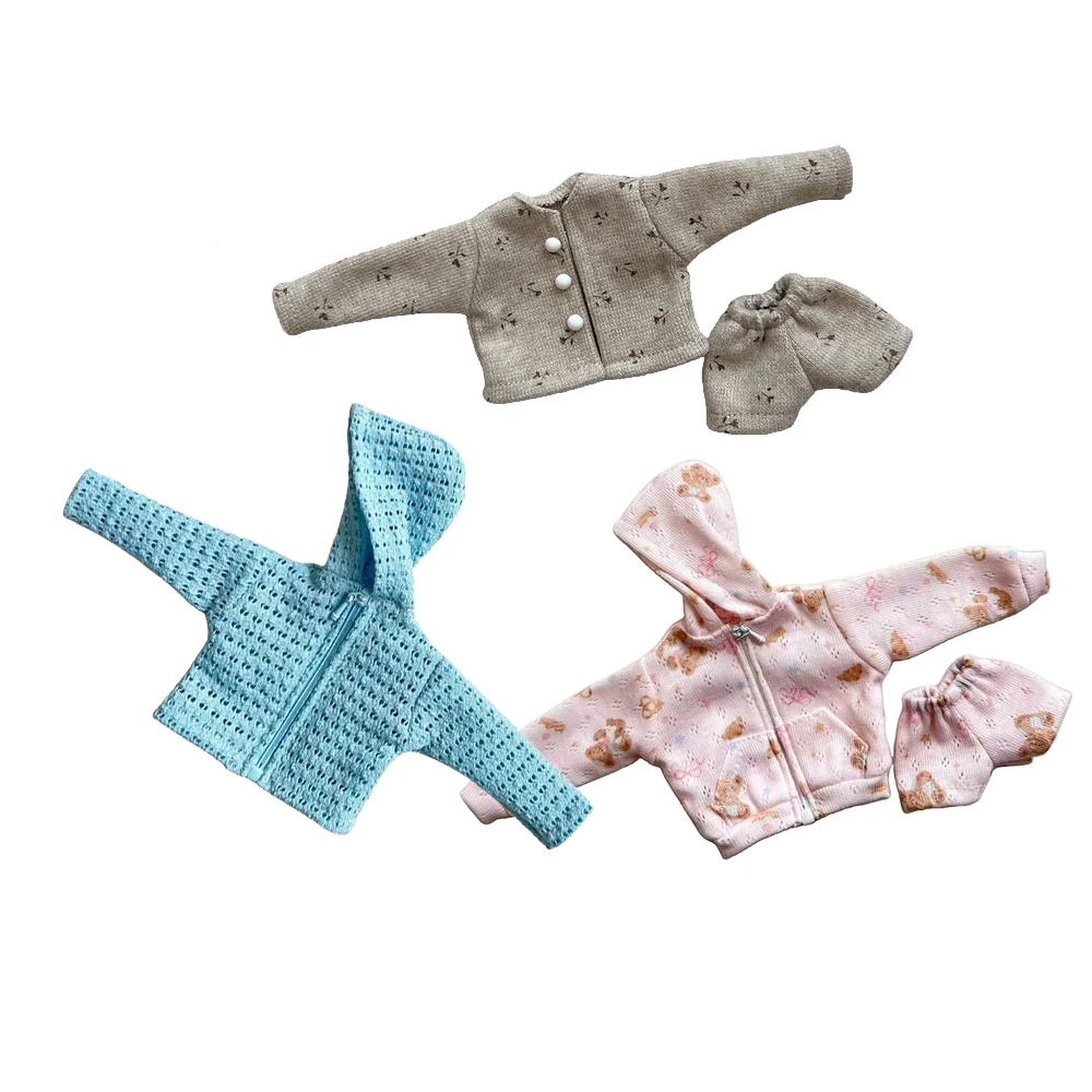 Spielzeugkleidung für Puppen, modische Jacken, Kapuzenmäntel, passend für 28–30 cm große Blyth OB22 OB24 Puppen, Geschenk