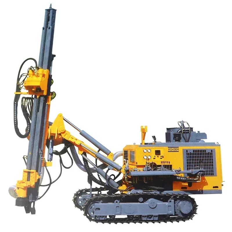 Hot selling Fast Blasting of Open-pit Tracked Down-the-Hole Drill KG430 KG430H with High Speed and Double Motors.