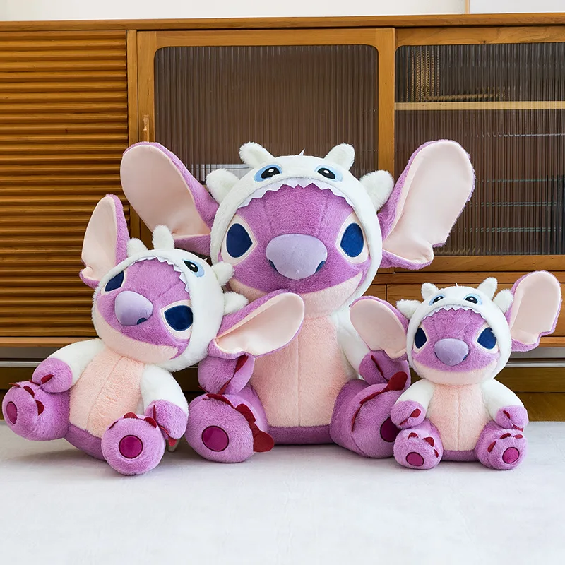 35/45 سنتيمتر أنيمي ليلو و غرزة الملاك أفخم محشوة دمية الكرتون Kawaii الحيوان وسادة نوم لعبة المواد الناعمة الأطفال فتاة هدية