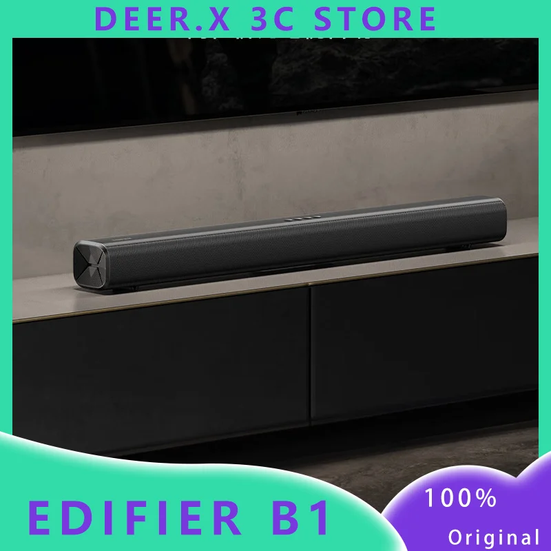 EDIFIER B1 TV Bluetooth Speaker Home Theater Echo Wall Stereo 4 Sound Effects APP Custom Speaker Fiber optic, coaxial, AUX