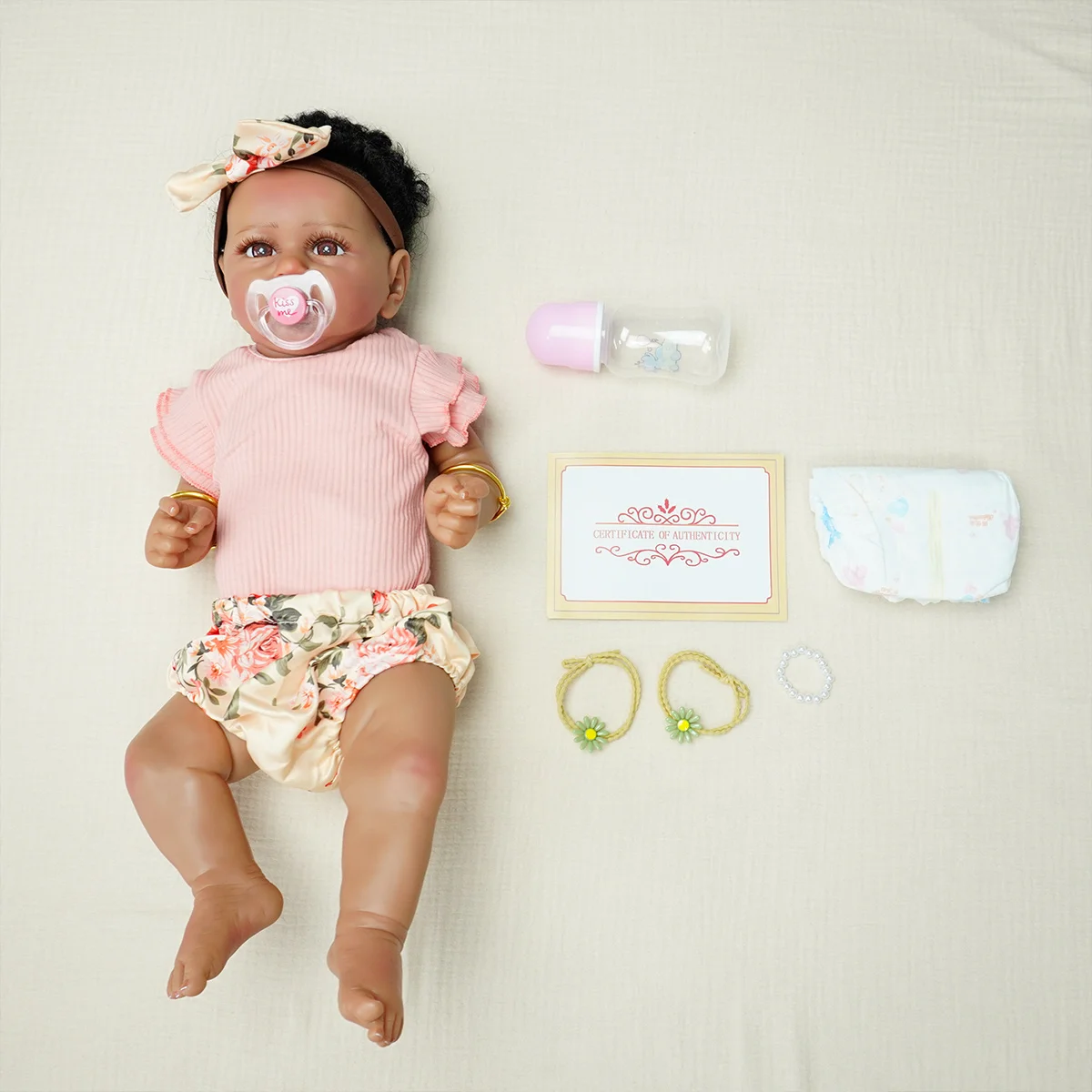 Realistische pasgeboren babypop met gewogen zachte stoffen lichaam Verjaardagscadeau Speelgoed Reborn Babypop Verjaardagscadeau Speelkameraadje voor kinderen