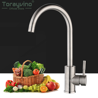 Torayvino Nickle Brushed Kitchen Sink Faucet Swivel roatated Kitchen Basin Faucets Mixer Tap or Soap Dispenser Deck Mounted