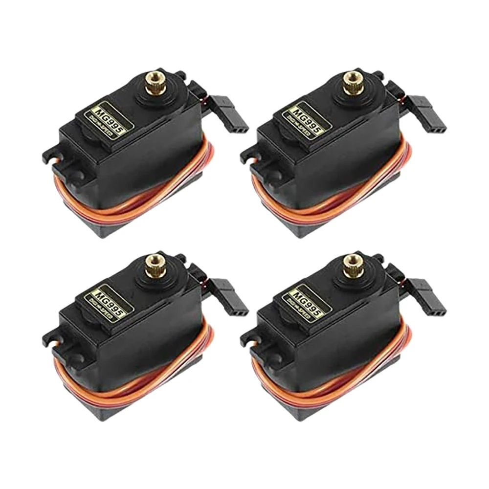 

4PCS Servo Motor for MG995 Control Angle180 Metal Gear Servo 20KG Digital High Speed Torque Servo Motor for Smart Car Robot