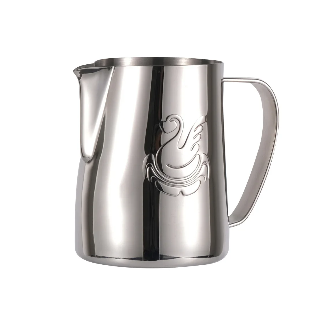 Elegante Schwan Edelstahl Kaffeekanne Milchschaum Tasse 400ml/600ml Creme Maker Barista Handwerk Espresso Latte Art Krug – Detail 5