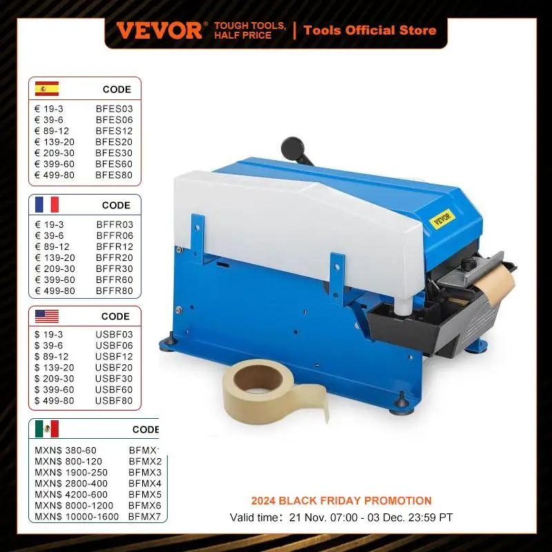 VEVOR Tape Dispenser Maximum 39.4