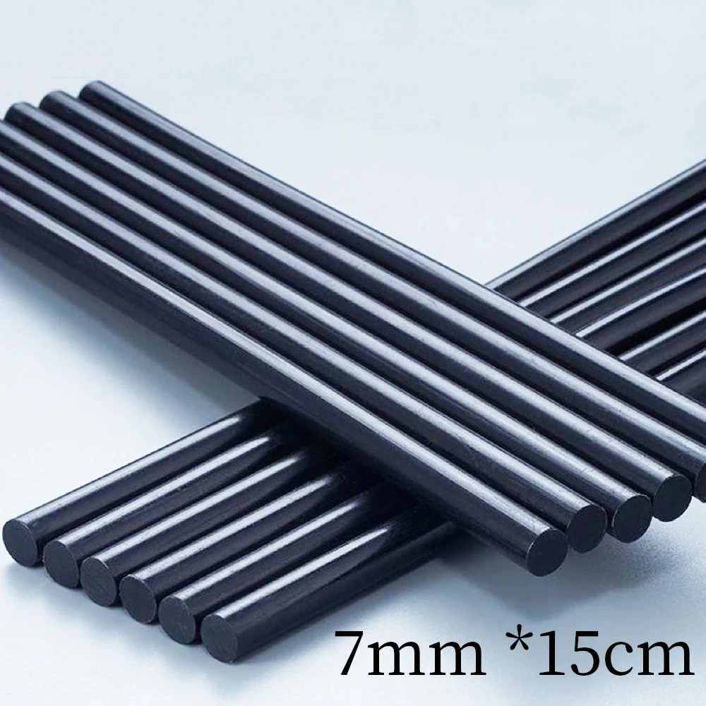 

7*15 см 36 шт./лот термоплавкий клей-карандаш для наращивания волос, черный/прозрачный клей-карандаш, материал для наращивания волос, клеевой пистолет-карандаш