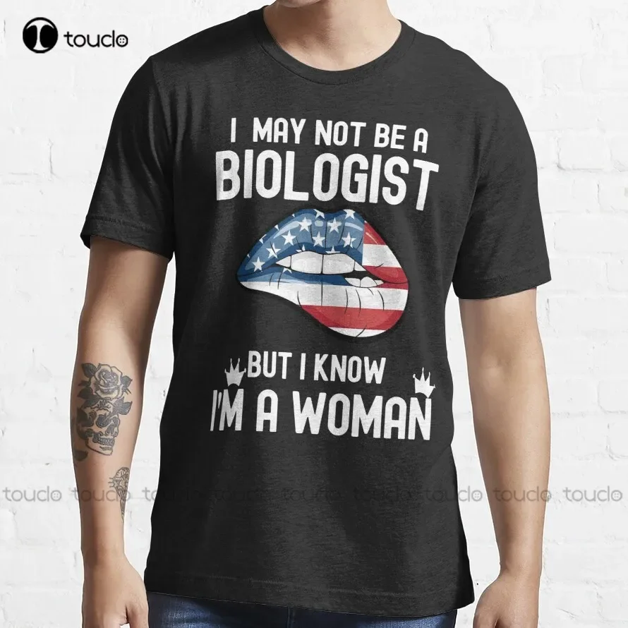 I May Not Be A Biologist But I Know I'M A Woman Ketanji Brown Jackson Quote T-Shirt Oversized Shirts New Popular Christmas Gift