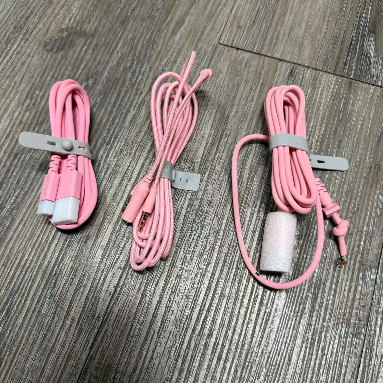 كابل توصيل USB أصلي إلى 5 نوى لسماعات الرأس السلكية Razer Kraken kitty V2 بديل 2 إلى 1 كابل، كابلات الشاحن