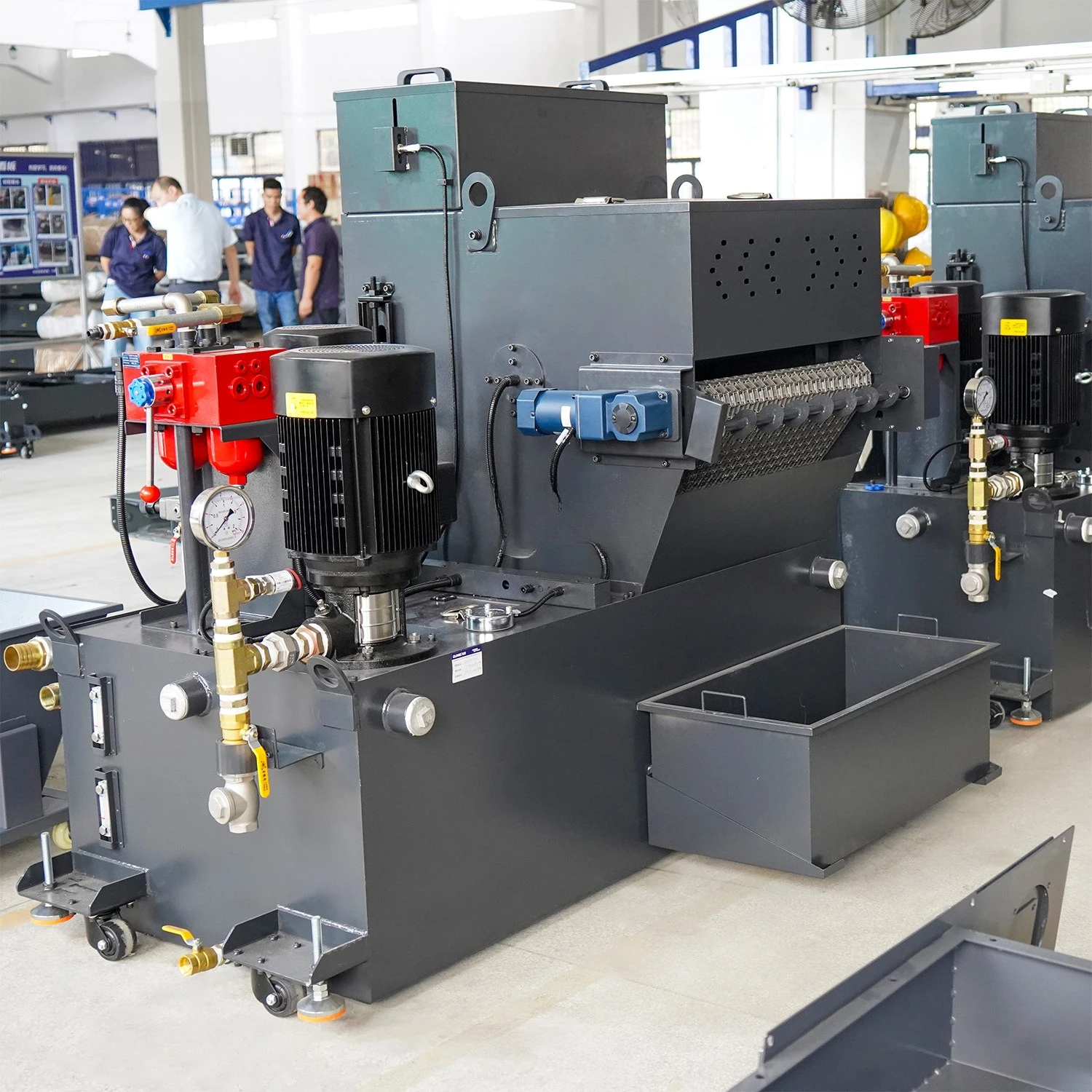 Machine tool grinder coolant oil iron filings impurity separation drum paper tape filter