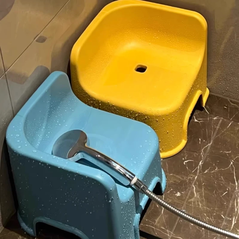 لا تأخذ مساحة، حمام، مقعد خاص للاستحمام، يمكن تكديس الكرسي، سميك منزلي، حديث بسيط وغير قابل للانزلاق