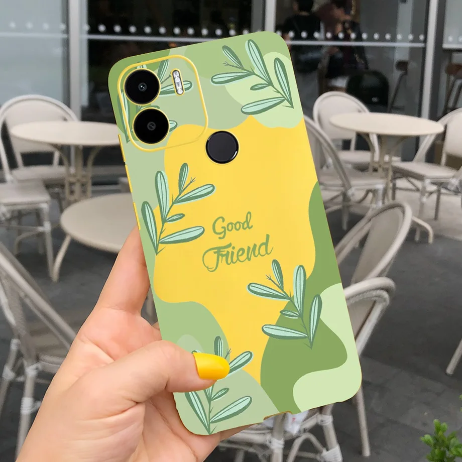 For Xiaomi Redmi A1 Plus Case Couple Heart Love Animals Soft Phone Cover For Fundas Xiomi Redmi A1+ A1 Plus Matte Candy Bumper