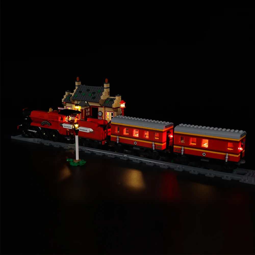 Led Light Up Kit For 76423 Express Train Set with Station Light Set  DIY Toys Set (Not Included Building Blocks)