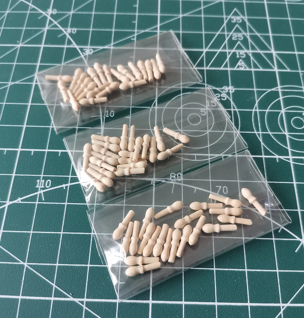 Ancient Ship Model Accessories Wooden Mooring Bolts Rope Tie Bolt Fittings DIY Hobby Making Accessories Tools 20Pcs/set